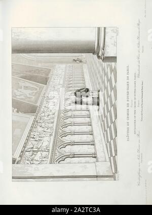 La clôture du choeur de Notre-Dame de Paris. La France, dans le déambulatoire de la cathédrale Notre-Dame de Paris, signé : Ad., Berty del, Clermont-tonnerre sc, Pl., 66, Berty, Adolphe (del.) ; Ribault (sc.), 1853, Jules Gailhabaud : Monuments anciens et modernes : collection formant une histoire de l'architecture des différents peuples à toutes les époques. Paris : Librairie de Firmin Didot frères, 1853 Banque D'Images