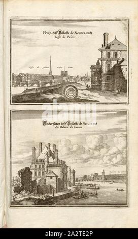 Pages prosp. Le palais de Nevers et Lisle du Palais et Ander desz Pallasts de Nevers et Galarie du Louvre, l'Hôtel de Nevers et de Seine à Paris, fig. 56, p. 64, Martin Zeiller : Topographia Galliae, de l'Oder, Contrafaitung vornehmbsten und Beschreibung der und dem bekantisten Oerter dans mächtigen und grossen Königreich Franckreich beedes eygner : auss Erfahrung und den Besten und berühmbtesten Scribenten underschiedlichen Spraachen dans aussgangen seyn dont auch auss erlangten- und Bericht von etlichen Relationen Jahren hero dans zusammengetragen richtige Ordnung und zum begehren gebracht auff Banque D'Images