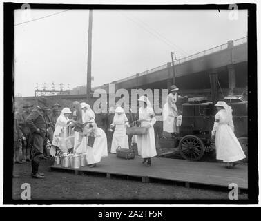 Cantine de la Croix Rouge, Union Station, Washington, D.C., World War I Banque D'Images