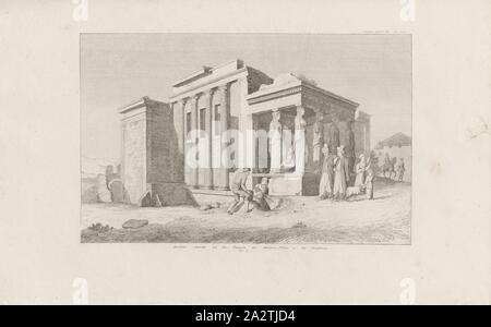 Vue de l'ouest de l'Minerva-Polia ; Temples Temples &amp. de l'Pandrosus. Pl. I, ruines du temple d'Athéna Polias et Pandroseion sur l'Acropole à Athènes, Pl. IIII, Del. VI, 1829, James Stuart, Nicholas Revett : Die Alterthümer zu Athènes. Erster Theil. Leipzig und Darmstadt : Verlag von Carl Wilhelm Leske, [1829 Banque D'Images