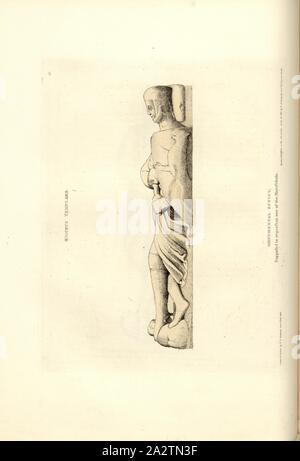 Templiers. Effigie monumentale censée représenter l'un des Mareschals, tombe à l'église du Temple à Londres, signé : dessiné et gravé par C.A. Stothard Jun, publié par C.A. Stothard, fig. 30, 27, p. 26, après Stothard, Charles Alfred Jun. (dessiné, gravé et éditeur), Charles Alfred Stothard, Alfred John Kempe : Les effigies monumentales de Grande-bretagne : sélectionné dans nos cathédrales et églises, dans le but de réunir et de préserver des représentations correctes des meilleures illustrations historiques existe, à partir de la conquête normande pour le règne de Henri le huitième : dédiés par Banque D'Images