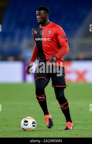 Rome, Italie. 06Th Oct, 2019. Mbaye Niang de Rennes au cours de l'UEFA Europa League entre le Latium et de Rennes au Stadio Olimpico, Rome, Italie le 3 octobre 2019. Photo par Giuseppe maffia. Credit : UK Sports Photos Ltd/Alamy Live News Banque D'Images