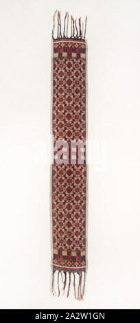 L'enrubanneuse de cérémonie, fin du xixe siècle - début du xxe siècle, le coton, 62 x 8-1/2 in., du textile et des arts de la mode Banque D'Images