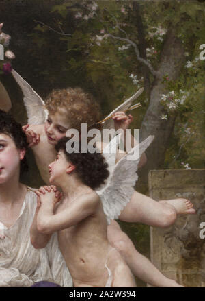 Rêve de printemps (Rêve de printemps), William-Adolphe Bouguereau (Français, 1825-1905), 1901, huile sur toile, 73 x 50 in. (Toile) 85 x 63 x 5-1/4 in. (Châssis), signée et datée dans la peinture blanche en bas à gauche : W-BOUGUEREAU-1901, la peinture et la sculpture européenne 1800-1945 Banque D'Images