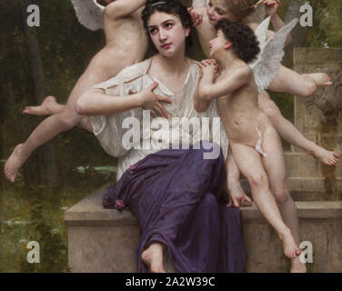 Rêve de printemps (Rêve de printemps), William-Adolphe Bouguereau (Français, 1825-1905), 1901, huile sur toile, 73 x 50 in. (Toile) 85 x 63 x 5-1/4 in. (Châssis), signée et datée dans la peinture blanche en bas à gauche : W-BOUGUEREAU-1901, la peinture et la sculpture européenne 1800-1945 Banque D'Images