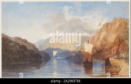 Le dynamitage St Vincent's Rock, Clifton, John Cotman Vendez (britannique, 1782-1842), vers 1830, aquarelle avec des touches de gomme arabique sur crayon blanc cassé, 13-1/2 x 22-3/4 po Banque D'Images