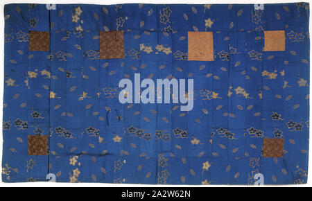 La robe de prêtre bouddhiste (Hira kesa), début du xixe siècle, le coton ou la ramie, fils métalliques, 70 x 42 in., du textile et des arts de la mode Banque D'Images