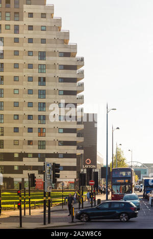 Logement étudiant blocs pour l'Université de Birmingham, Birmingham, Royaume-Uni, 2019 Banque D'Images