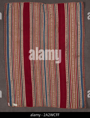 La femme, châle Ahuayo, aymaras, 1850 environ, camélidé fibre, 41 x 30 in., du textile et des arts de la mode Banque D'Images