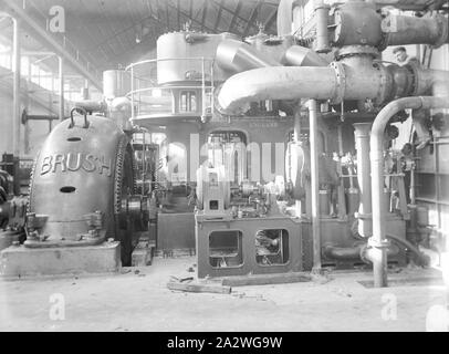 Négatif sur verre - Commission de l'électricité, Richmond, Victoria, mai 1910, partie d'une grande collection photographique de plaque de verre et de négatifs, tirages photographiques et des albums photos, concernant le développement de l'industrie de la fourniture d'énergie électrique à Victoria, exploité par la Commission de l'électricité de l'État de Victoria (SECV) de 1919 à 1993 et diverses prédécesseur et privé les entreprises d'alimentation municipale remontant à la fin des années 1880 Banque D'Images