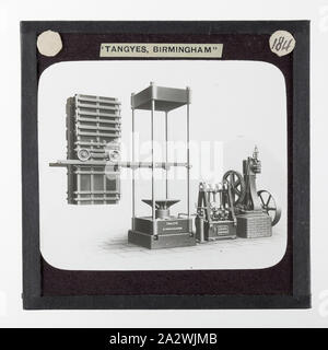 Diapositive - Tangyes Ltd, copeaux de Liège, vers 1910, l'un de 239 diapositives sur verre Verre produits fabriqués par Tangyes ingénieurs limitée de Birmingham, Angleterre. Les images comprennent divers produits tels que les moteurs, pompes centrifuges, pompes hydrauliques, les producteurs de gaz, machines d'essais des matériaux, presses, machines-outils, vérins hydrauliques etc. Tangyes était une entreprise qui a fonctionné de 1857 à 1957. Ils ont produit une grande variété de génie Banque D'Images