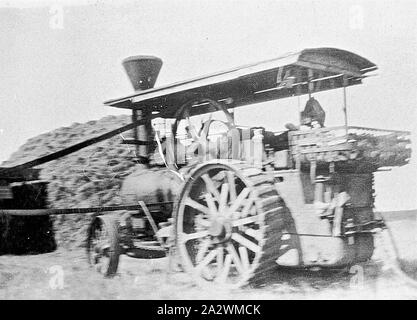 - Négatif, moteur de traction à vapeur Smeaton, Victoria, 1936, moteur de traction à vapeur Banque D'Images