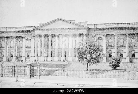 Négatif - Melbourne, Victoria, vers 1885, la Bibliothèque publique de Melbourne Banque D'Images