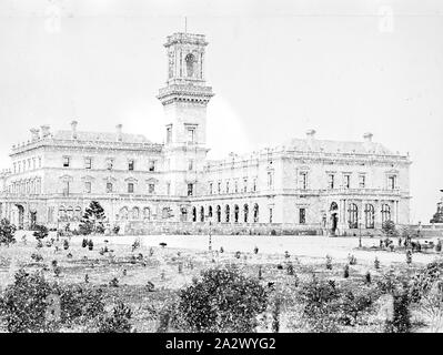 Négatif - Melbourne, Victoria, vers 1885, Government House Banque D'Images