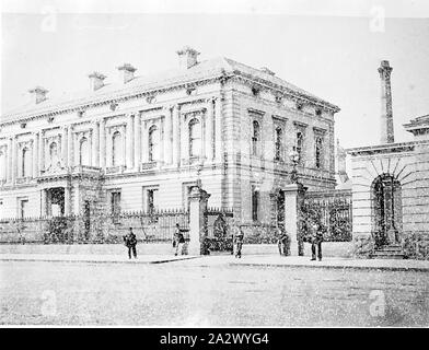 Négatif - Melbourne, Victoria, vers 1885, la Monnaie royale Banque D'Images