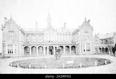 Négatif - Prahran, Victoria, vers 1885, l'hôpital Alfred Banque D'Images