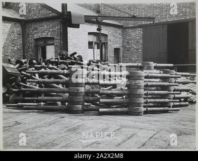 Photographie - D. Napier & Son Ltd, fabrication Aero Engines, en Angleterre, vers 1918, une partie d'une collection de photographies, de négatifs et diapositives utilisées pour la recherche par des conservateurs à Museum Victoria Banque D'Images