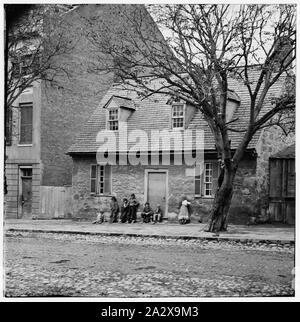 Richmond, Virginie La Vieille Maison en pierre (le siège de Washington, 1916 East Main Street. Banque D'Images