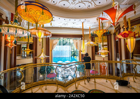 Las Vegas, Nevada, USA - intérieur de l'hôtel Wynn Banque D'Images