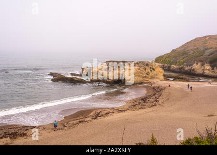 Spooner's Cove à Montaña de Oro State Park. Los Ojos, en Californie, USA. Banque D'Images