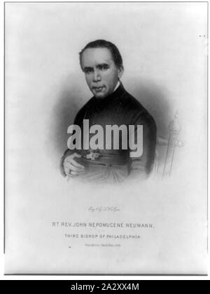 Rt. Le révérend John Nepomucene Neumann, half-length portrait, face vers la gauche Banque D'Images