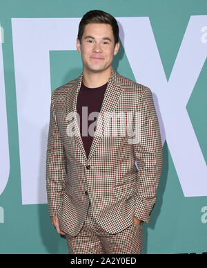 3 octobre 2019, Westwood, Californie, États-Unis : 03 octobre 2019 - Westwood, Californie - Adam Devine. Première de ''Jexi'' Los Angeles au Fox Bruin Theater. Crédit photo : Birdie Thompson/AdMedia Banque D'Images