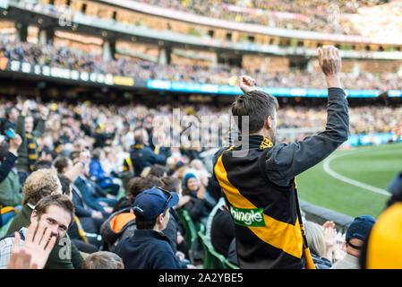 La grande finale de l'AFL foule Banque D'Images