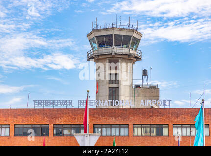 L'aéroport international de Tribhuvan à Katmandou, au Népal. Banque D'Images