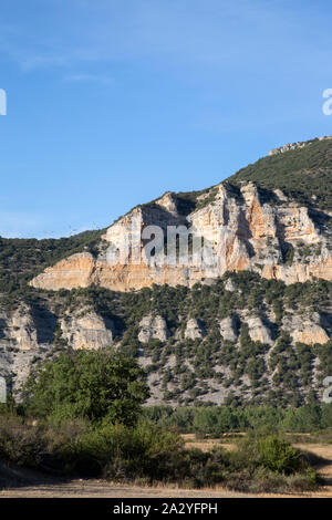 Près de pic Pesquera de Ebro, Burgos, Espagne Banque D'Images