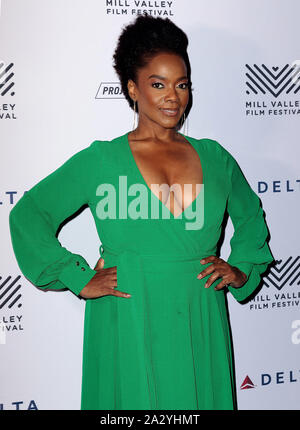 Mill Valley, Californie, USA. 06Th Oct, 2019. Acteur Karan Kendrick arrive à la soirée d'ouverture première de "juste merci" à la 42e Mill Valley Film Festival en plein air, dans le club d'art, 03 octobre 2019 à Mill Valley, en Californie. Photo : Michael Pegram/imageSPACE Crédit : MediaPunch Inc/Alamy Live News Banque D'Images