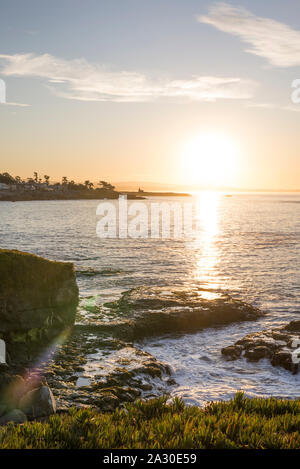 Lever du soleil à Santa Cruz, Californie, USA. Banque D'Images