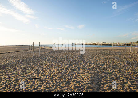 La principale plage de Santa Cruz, Californie, USA. Banque D'Images