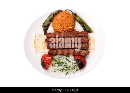 Photos de Turquie célèbre et spécial pour barbecues votre restaurant et menus hôtel mardin kabab viande fraîche barbecue Banque D'Images