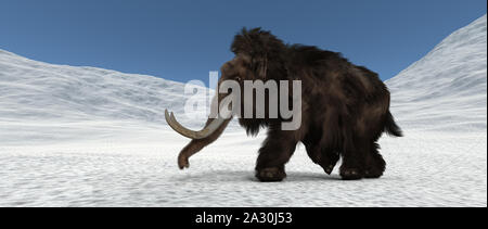 Mammoth extrêmement détaillées et réalistes et d'images 3D haute résolution Banque D'Images