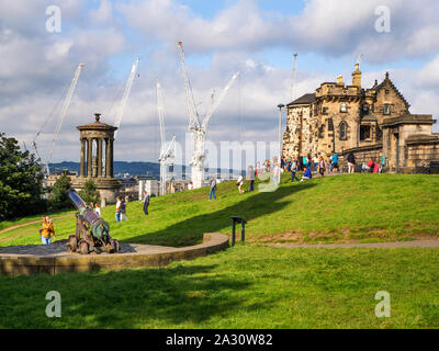 La régénération est en cours vue de Calton Hill, à Édimbourg en Écosse Banque D'Images