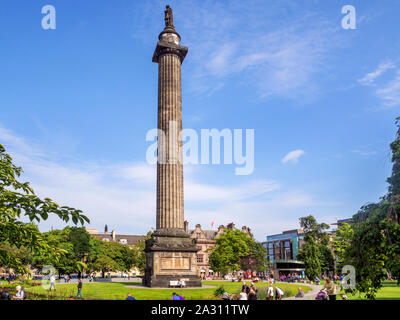La colonne cannelée du Melville Monument à St Andrews Square Edinburgh Scotland Banque D'Images