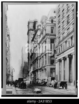 Ruines de feu équitable, B'Way & rue Pine Nord Banque D'Images