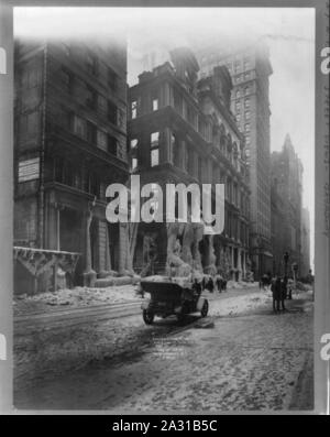 Ruines de feu équitable, de Broadway et de cèdre, au sud de St. Banque D'Images