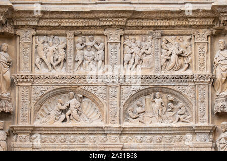 Eglise de Santo Tomas, scène du calvaire, Haro, la Rioja, Espagne Banque D'Images