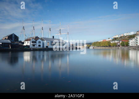 Port flottant de Bristol et le SS Great Britain. Bristol. UK. Aussi indiquant le nouveau Musée est ouvert, Brunel en 2018. Banque D'Images