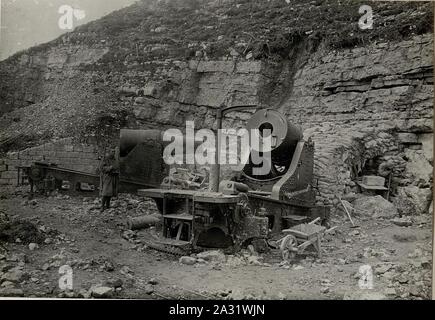 Eroberter italienischer 28 cm Mörser m'Campomolon. Aufgenommen am 24. Mai 1916. Banque D'Images