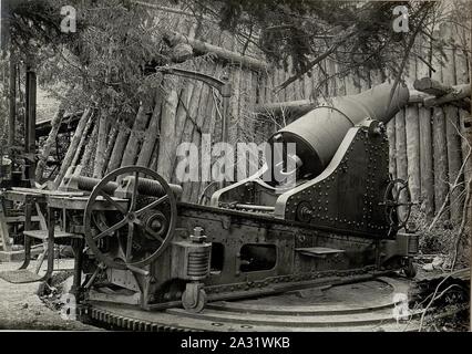 Eroberter italienischer 28 cm Mörser m'Borcollapass. Aufgenommen am 22. Mai 1916. Banque D'Images