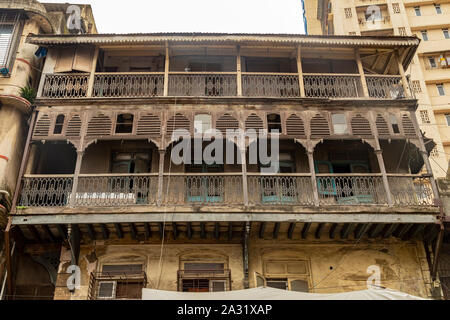 Mumbai, Maharashtra, Inde 12 août 2019 Inde Mumbai Maharashtra bâtiments anciens à Mumbai street à fort dans le Maharashtra Inde Août 12,2019 Banque D'Images
