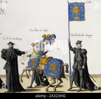 L'Escudo Reino de Galicia - Royaume de Galice. Banque D'Images