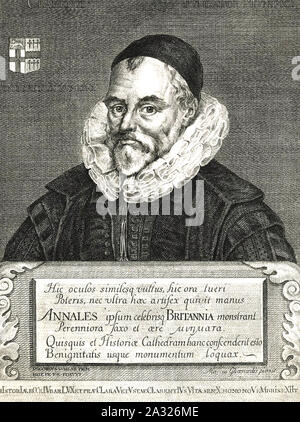 WILLIAM CAMDEN (1551-1623) historien et antiquaire anglais et auteur de Britannia Banque D'Images