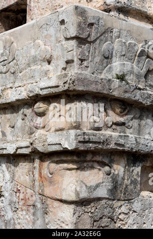 Vue sur le Yucatan ruines de Tulum au Mexique Banque D'Images