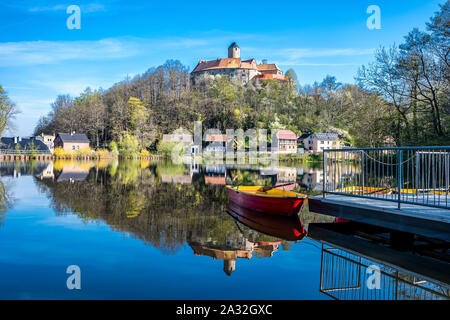 Schönfels Château près de Zwickau Banque D'Images