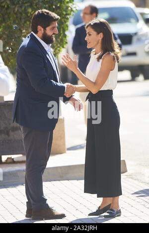 Los Alcazares, Murcia, Espagne. 4ème Oct, 2019. Reine Letizia d'Espagne visiter Los Alcazares (Murcia) après l'inondation de septembre le 4 octobre 2019, l'Espagne Crédit : Jack Abuin/ZUMA/Alamy Fil Live News Banque D'Images