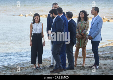 Los Alcazares, Murcia, Espagne. 4ème Oct, 2019. Reine Letizia d'Espagne visiter Los Alcazares (Murcia) après l'inondation de septembre le 4 octobre 2019, l'Espagne Crédit : Jack Abuin/ZUMA/Alamy Fil Live News Banque D'Images