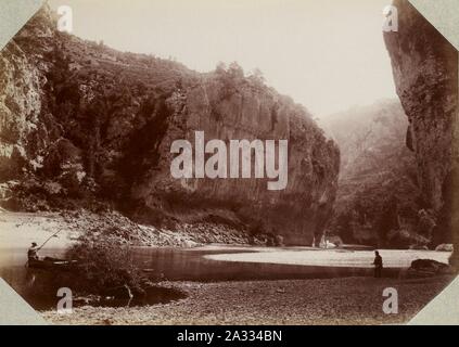 Excursion dans la région des Causses (1892).f16.Gorges du Tarn, de détroits. Banque D'Images